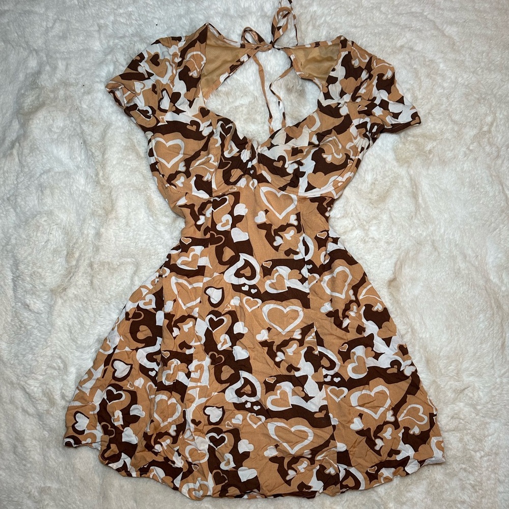 UO Retro heart mini dress - LA Hearts - Size S